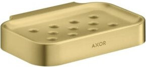 Hansgrohe Axor Uni. Circular Seifenschale für die Wandmontage in Gold/Messing, Breite: 12,7 cm, Tiefe: 9 cm - Bild 1