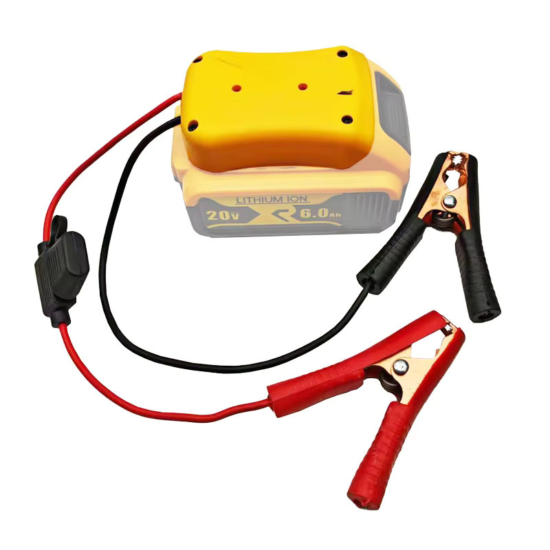 Auto Notstrom DIY Adapter mit 30A Sicherung für 18V Li-Ion Akkus von Milwaukee, Makita und Dewalt - Bild 2