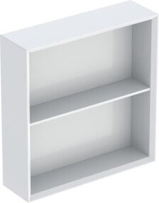 Geberit Wandregal für das Badezimmer, weiß, hochglanzlackiert, B/T/H: 45 x 46,7 x 13,2 cm - Bild 1