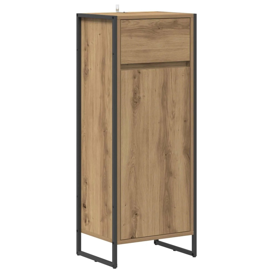 vidaXL Badezimmerschrank in Eiche, braun, B/T/H: 40 x 30 x 100 cm - Bild 2