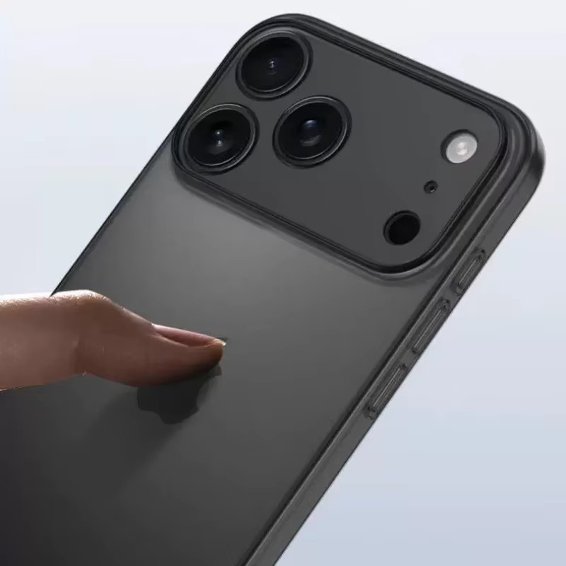 Matte und durchscheinende Handyhülle für Apple iPhone 17 16 15 14 13 Pro Max mit Objektivschutz in Weiß - Bild 4