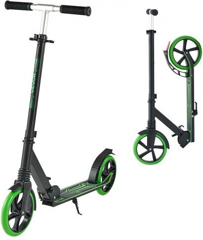 VEVOR Scooter, Cityroller, Schwarz, Grün, ab 8 Jahre - Bild 1