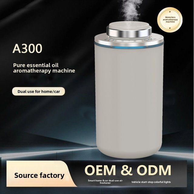 GRTCO Mini wasserloser Auto-Aroma-Diffusor, tragbare USB wiederaufladbare Duftmaschine in Schwarz - Bild 1