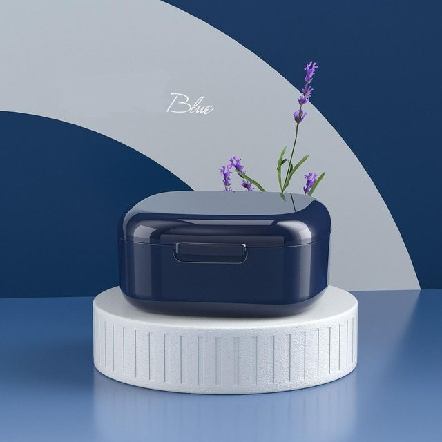 Enture Aufbewahrungsbox für Zahnersatz und Retainer, blau, Unisex - Bild 1