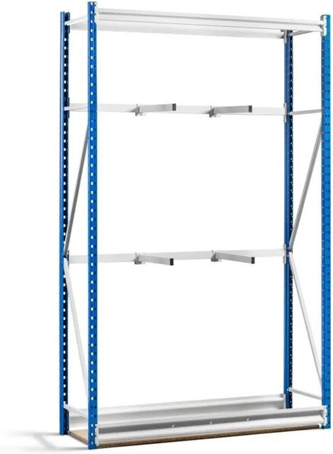 PROREGAL Vertikalregal Maximus mit 4 Armen in Lichtblau und Lichtgrau, H x B x T: 240 x 150 x 50 cm - Bild 1