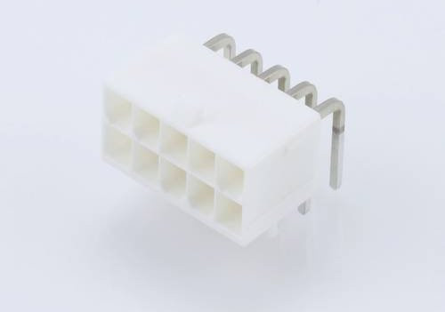 Molex Einbau-Buchsenleiste in Weiß mit 10 Polen - Bild 1