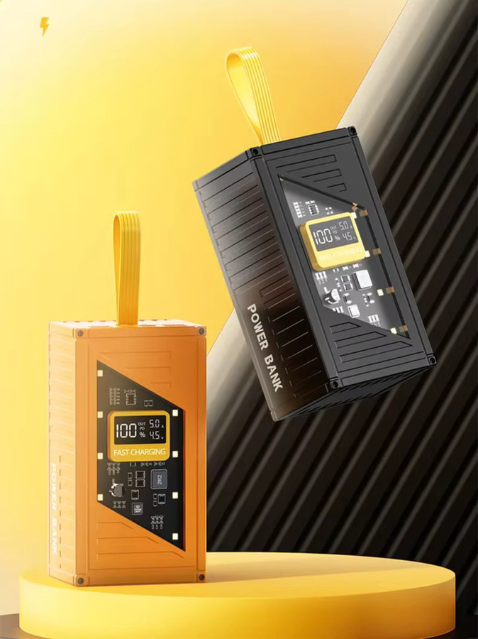 ROMOSS Powerbank mit 50000 mAh Kapazität und 120W Schnellladefunktion, weißes digitales Display, tragbare externe Batterie für iPhone und Huawei - Bild 5