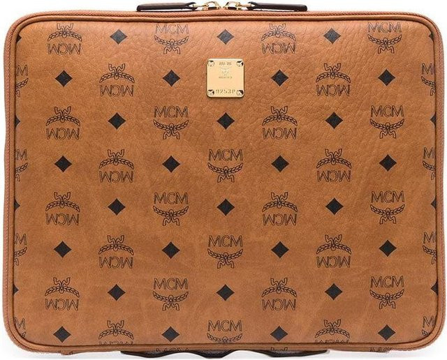 MCM Clutch Tasche Kunstleder, Braun Cognac, Unisex - Bild 1