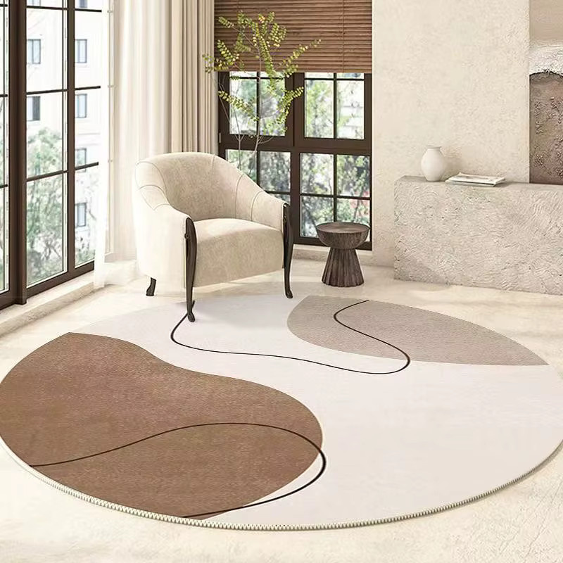 Vikama Christmas Series Runder Teppich in Multicolour, schmutzabweisend und modern, Durchmesser: 80 cm - Bild 1