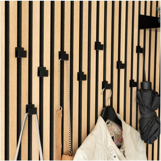 Home Deluxe Haken für Akustikpaneel SCAF, 10er Set, Schwarz Matt - Bild 1