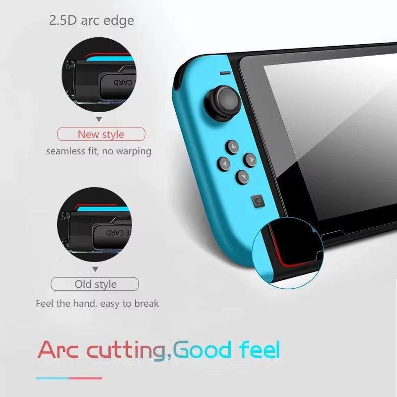 2er-Set gehärtetes Glas Display-Schutzfolie für Nintendo Switch Konsole, transparent - Bild 5