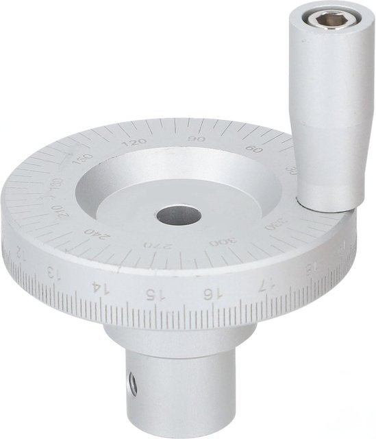 TOMTOP Drehmaschinen-Handrad aus Aluminiumlegierung in Silber mit 8 mm Innendurchmesser - Bild 1