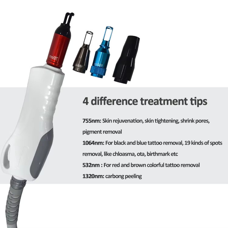 Pikosekunden Q-Switched Nd Yag Laser Tattoo Entfernung Maschine, Weiß - Bild 5