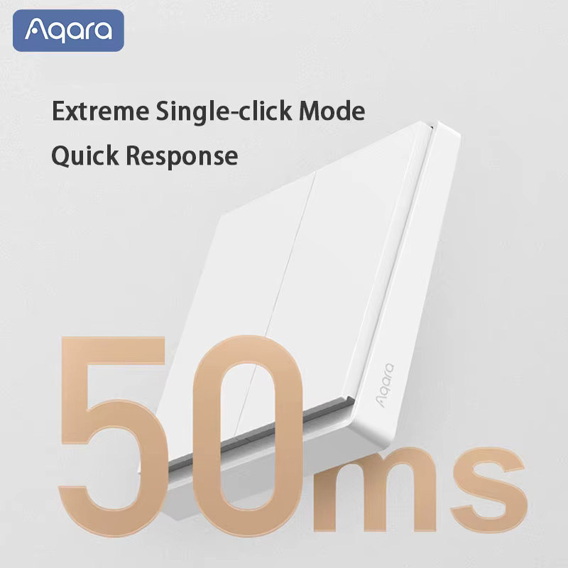 Aqara Smart Wand Schalter E1 Version Zigbee 3.0 Drahtloser Lichtschalter in Weiß für Xiaomi Home App (mit oder ohne Neutralleiter) - Bild 2