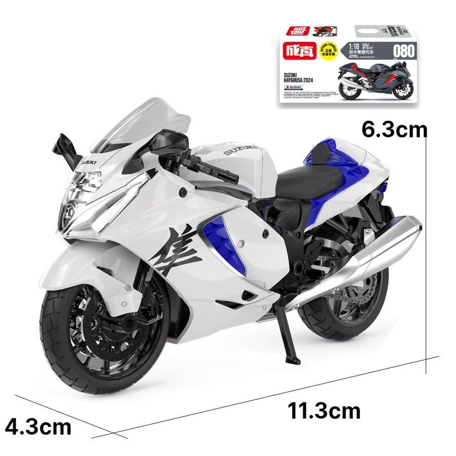 MAKEDA Suzuki Hayabusa 2024, Spielzeug-Motorrad, 1:18, Druckguss-Legierung - Bild 1