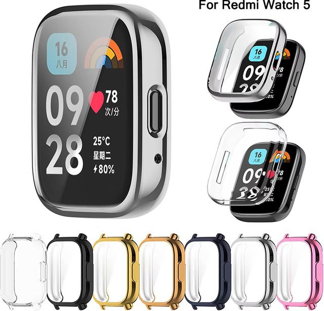 TPU Displayschutzhülle für Xiaomi Redmi Watch 5 Active und Lite in Transparent - Bild 1