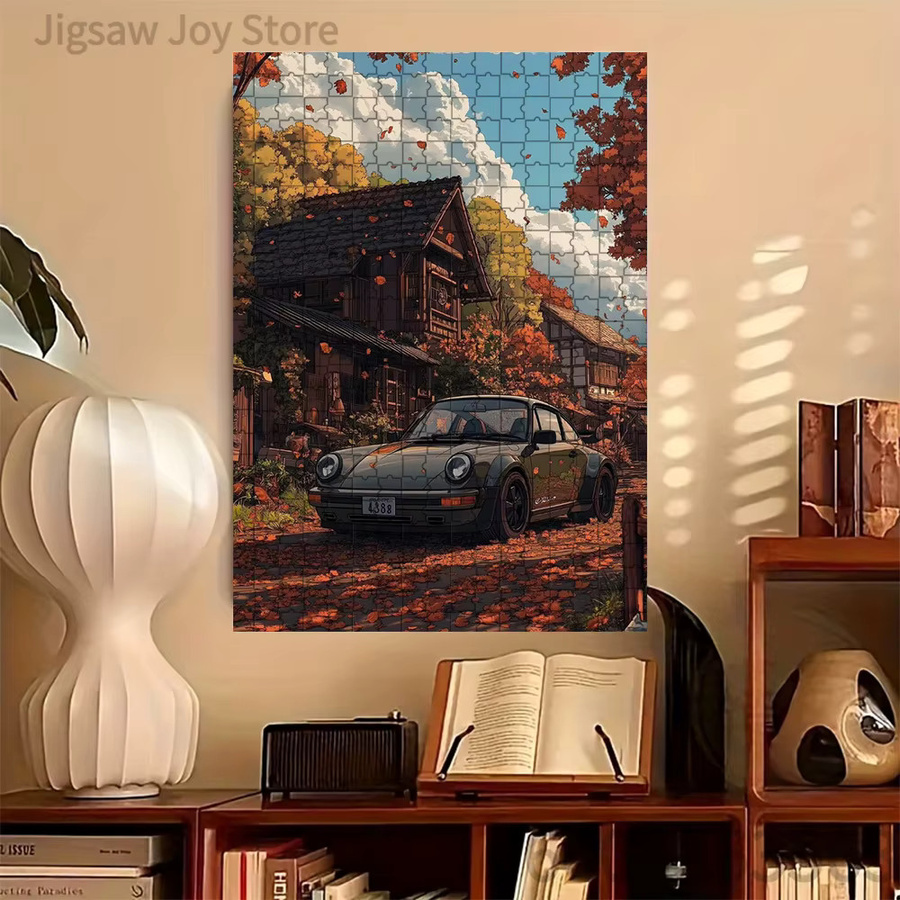 Rastar Porsche 911 Retro Herbst-Ahornwald, Papier-Puzzle, bunt - Bild 2