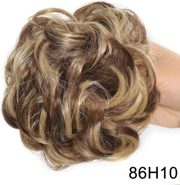 Aosiwig Dutt-Haarteil, lockiges Haar, Damen - Bild 1
