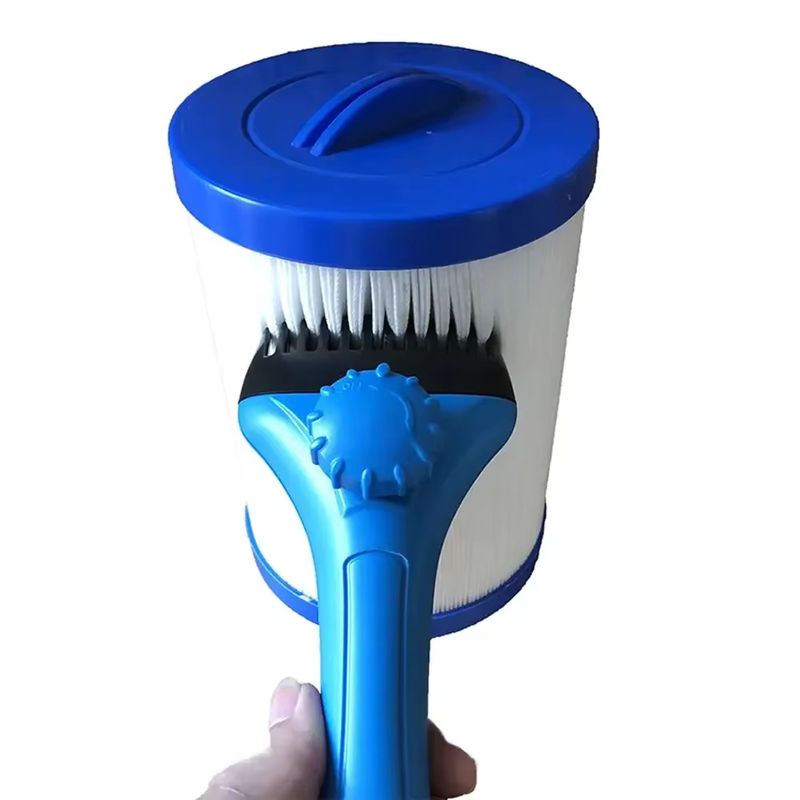 Handheld Pool Filter Reiniger Pinsel in Blau für die Reinigung von Poolfiltern und Brunnen - Bild 5