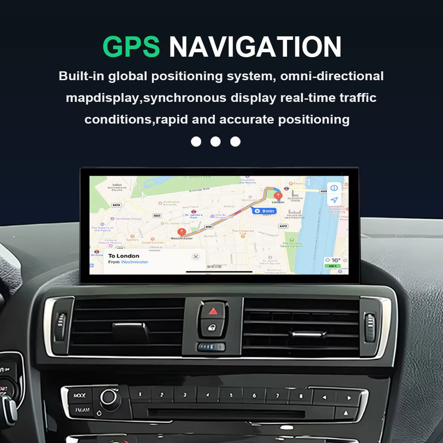 KJ-NAVI Android 16 Autoradio für BMW 2er F45 F46 (2013–2019) mit NBT EVO System, Carplay, 4G, Wifi und GPS in Schwarz - Bild 2