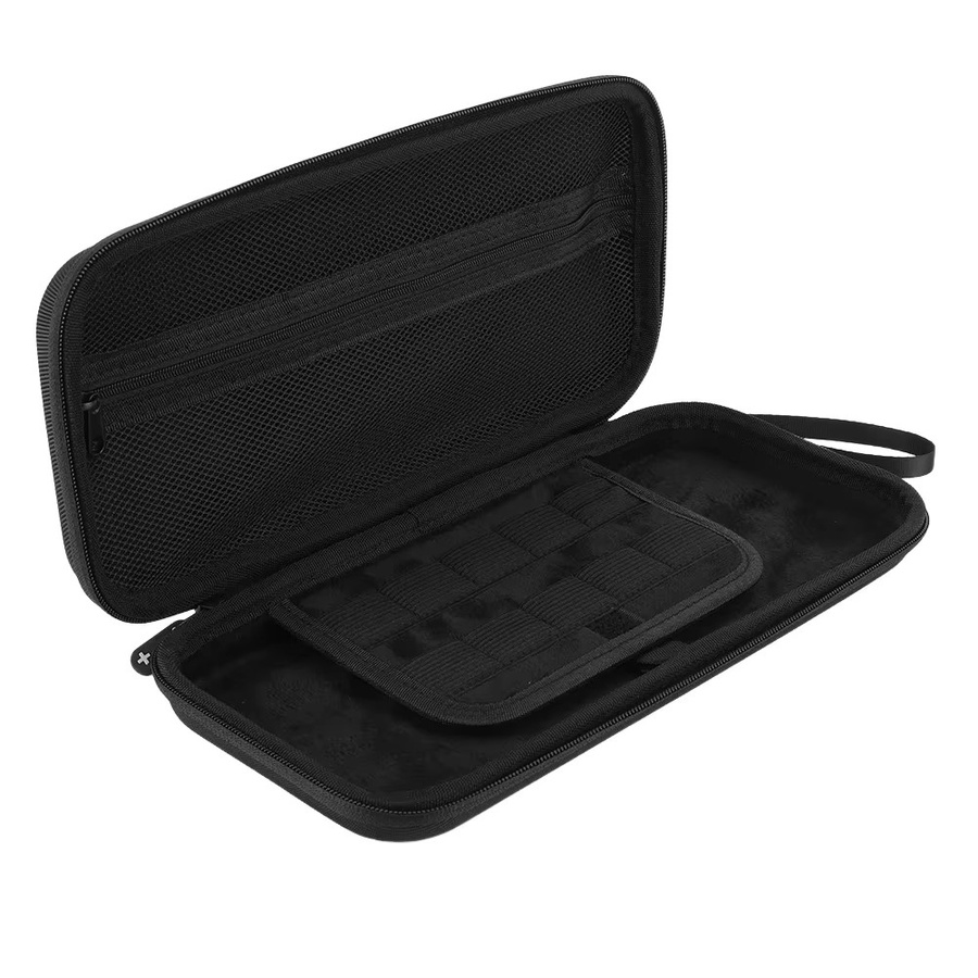 Nintendo Switch 2 Organizer-Set mit EVA/PU-Tragetasche in Schwarz, Displayschutzfolie und 10 Spielkartenhaltern - Bild 4