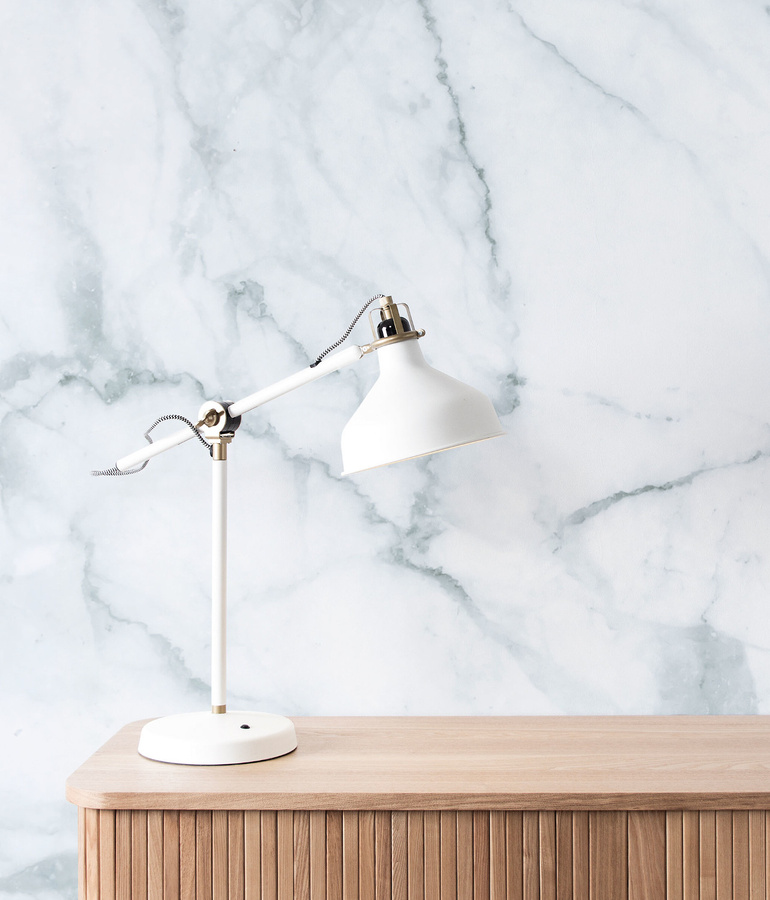 KEK Amsterdam Mural Marble Wandtattoo in Multicolor mit Steinoptik, Breite: 389,6 cm, Höhe: 280 cm - Bild 1