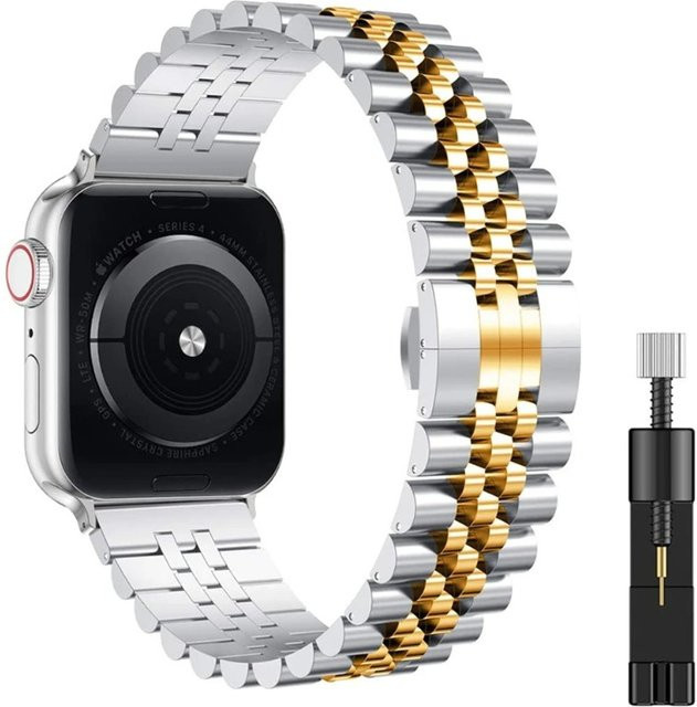 Uhrenarmband Edelstahl, Bicolor, Unisex - Bild 1