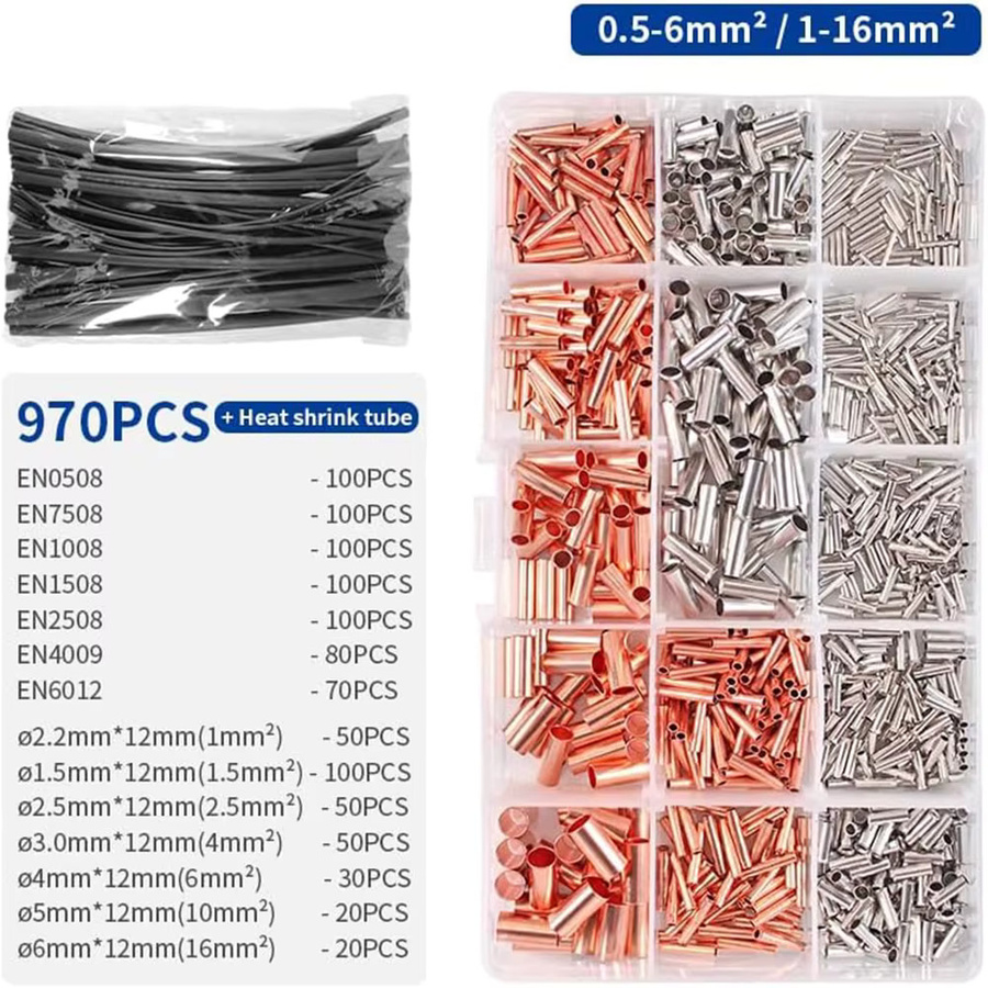WOZOBUY Crimpzange PZ0.5-16 für Kupferverbinder und Kabelendhülsen - Bild 2
