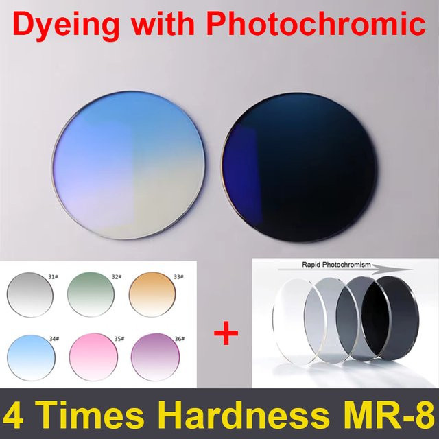 MR-8 Photochrome Sonnenbrillengläser, multicolor, round - Bild 1