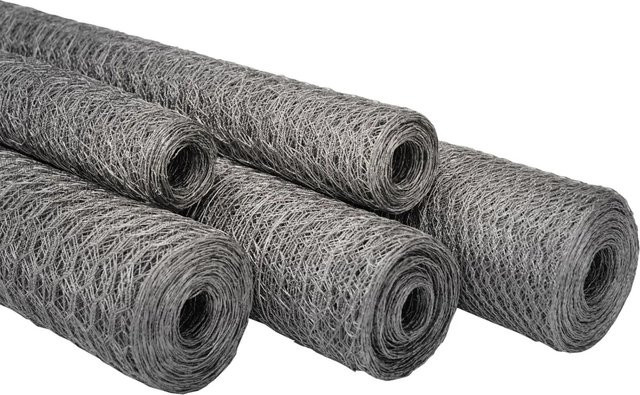 Casa Pura Drahtzaun Kaninchendraht verzinkt Silber Höhe: 75 cm, Maschenweite: 25 mm - Bild 1
