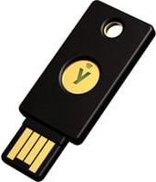 Yubico YubiKey 5 NFC Sicherheitsschlüssel mit USB-A und NFC in Schwarz und Gold - Bild 1