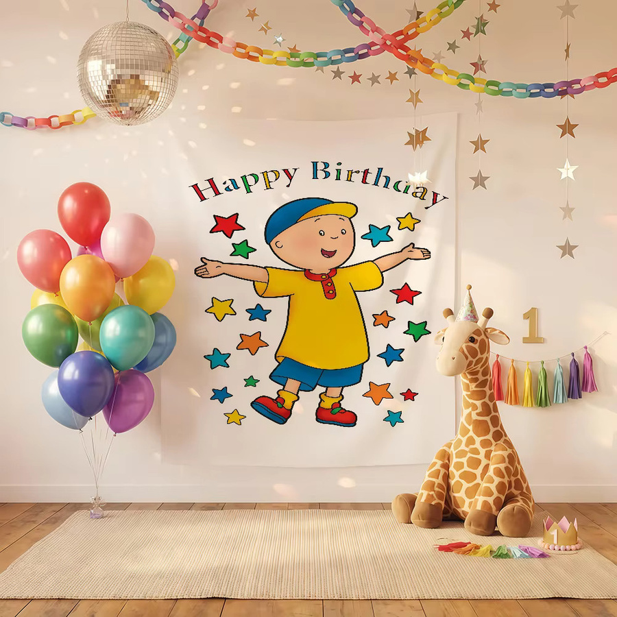 Warner Bros. Caillou Flaggen Kunstdruck Mehrfarbig B: 60,0 cm, H: 40,0 cm - Bild 4