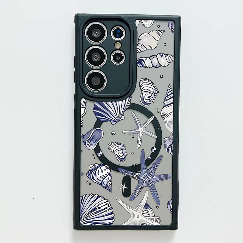 Magnetische Shark Shell Handyhülle für Samsung Galaxy S25 S24 S23 S22 Ultra und S24 FE mit MagSafe Kompatibilität, Mehrfarbig - Bild 4