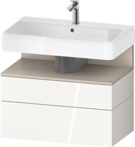 Duravit Waschtischunterschrank Qatego in Weiß, Wandhängend, B/T/H: 79 x 47 x 59 cm - Bild 1
