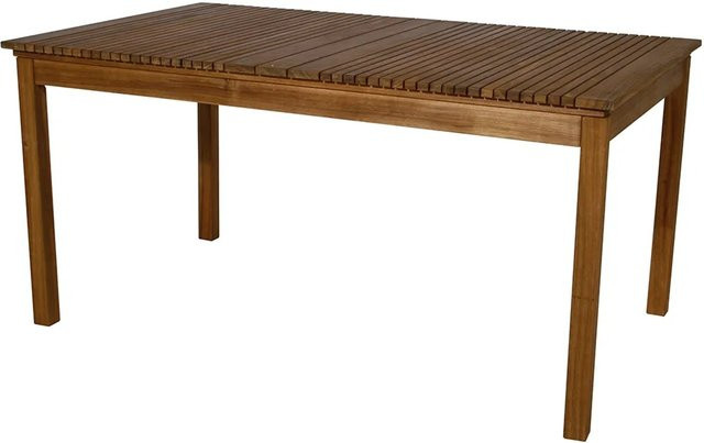 Siena Garden Falun Gartentisch aus Akazienholz in Beige Natur, B/T/H: 150 x 89,8 x 74 cm - Bild 1