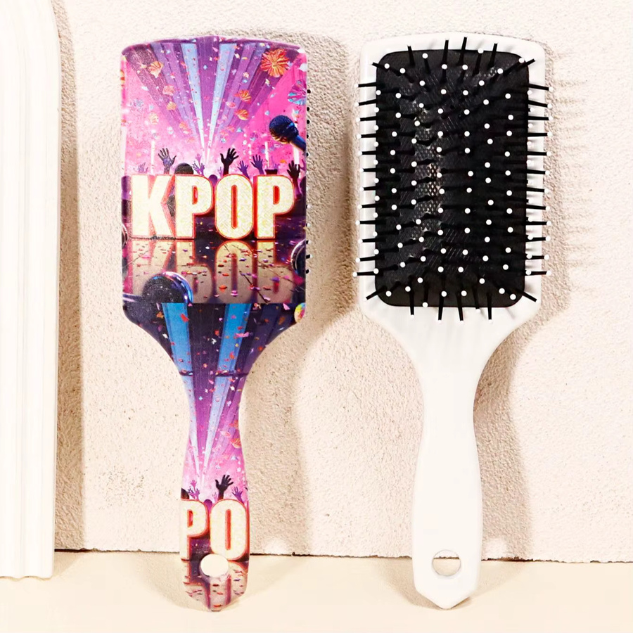 KPOP Airbag-Haarkamm mit Wellenmotiv, Nylonborsten, Unisex - Bild 2