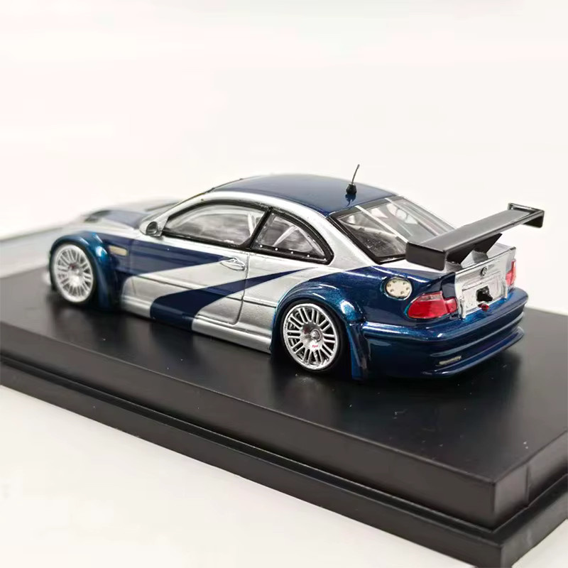 WELLY M3 E46 GTR Automodell, Maßstab 1:64, Blau, Metall - Bild 3