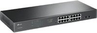 TP-Link JetStream TL-SG1218MPE Easy Smart Switch mit 16 Gigabit PoE+ Ports und 2 SFP Ports in Schwarz - Bild 1