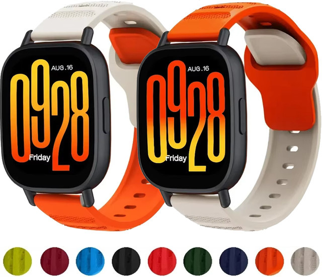Xiaomi Uhrenarmband Silikon, orange, Redmi Watch 5, Redmi Watch 5 Lite, Redmi Watch 5 Active - Bild 1