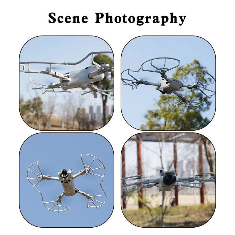 DJI Mini 4 Pro Propellerschutz mit Schnellspannklinge und Schutzhülle in Grau - Bild 2