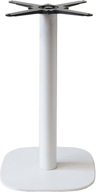 RestooTab Tischsäule Modell Round in Weiß, B/T/H: 42 x 42 x 73 cm - Bild 1