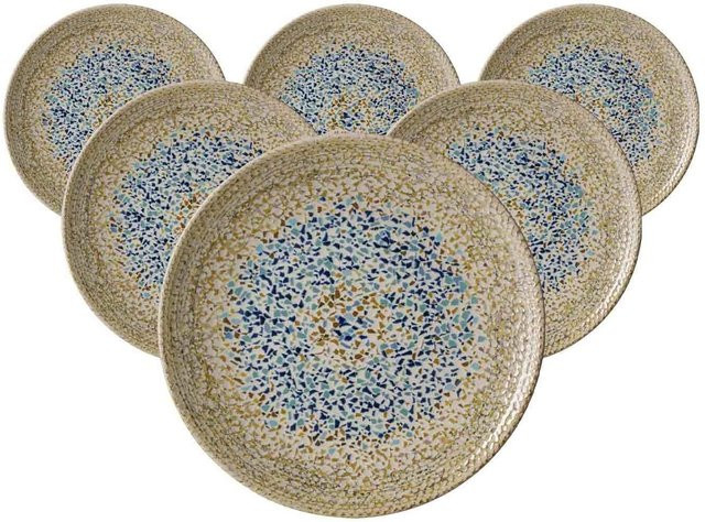 Ritzenhoff & Breker Dessertteller Rimini aus Keramik, 6er Set, Multicolour, Durchmesser: 20,5 cm - Bild 1