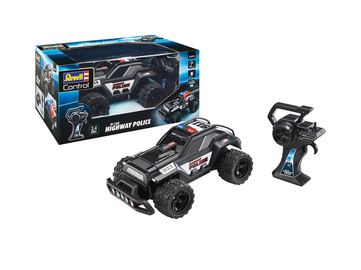 Revell Highway Police, RC Modellauto, Elektro, Schwarz, ab 6 Jahren - Bild 3