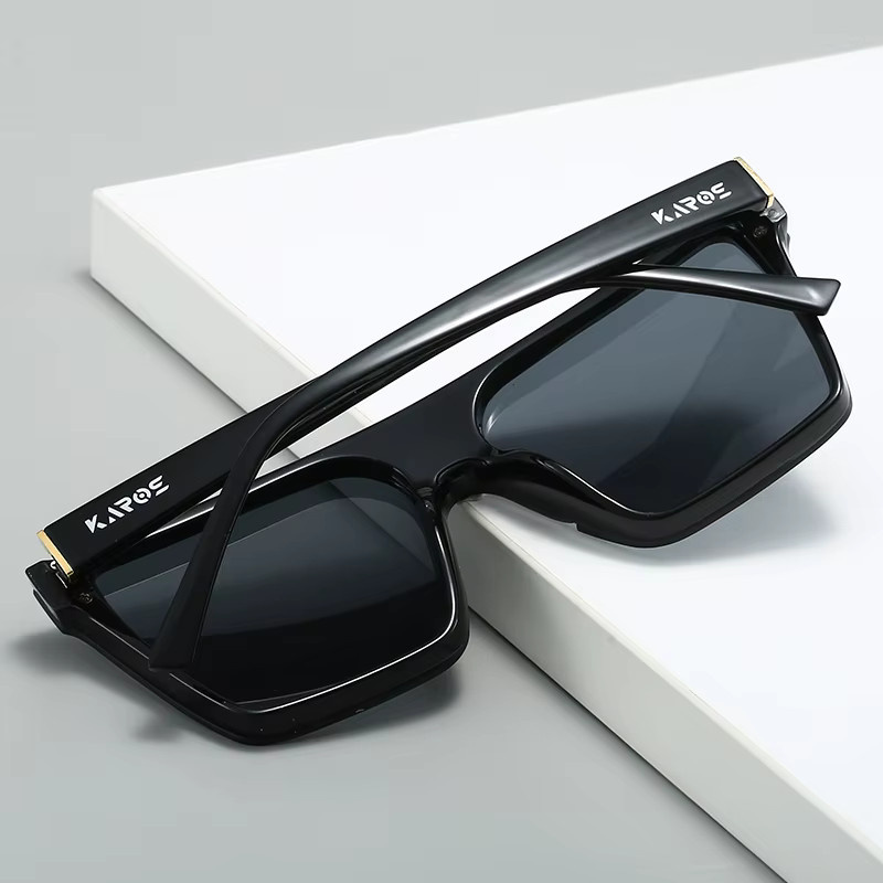 Karos YZ2017 Sonnenbrille, quadratisch, übergroß, Unisex, Kunststoff - Bild 2