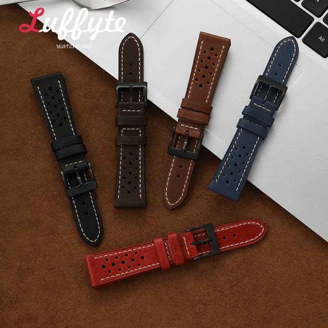 Luffyte Uhrenarmband Ölwachsleder, Herren, Vintage - Bild 1