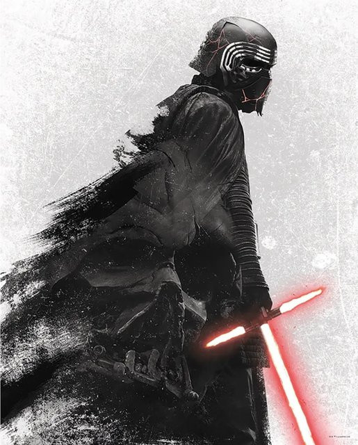 Komar Wandbild Star Wars Darth Vader in Schwarz, Breite: 40 cm, Höhe: 50 cm - Bild 1