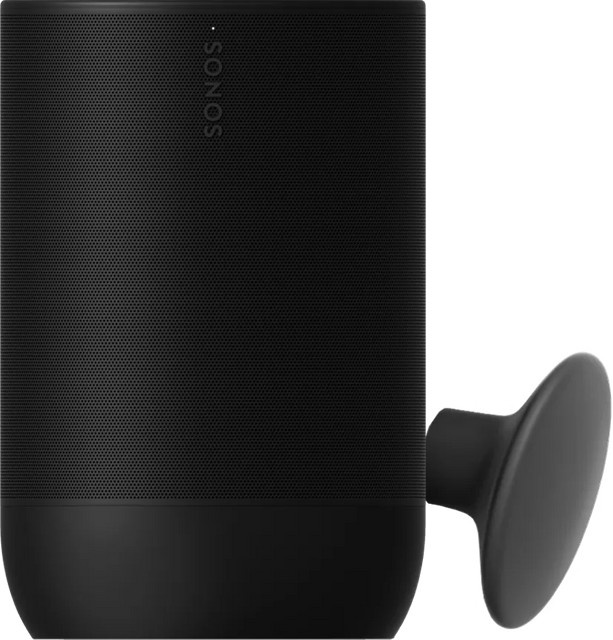 Sonos Move 2 Bluetooth und Wi-Fi Lautsprecher in Schwarz inklusive Wandhaken in Schwarz - Bild 1