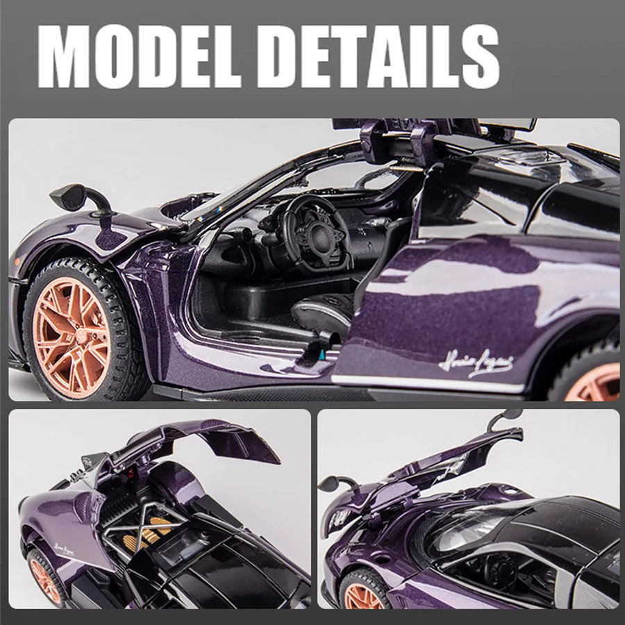 XMD Lambo Pagani Huayra Metallmodellauto, 1:32, mit Licht und Ton, ab 3 Jahre - Bild 2