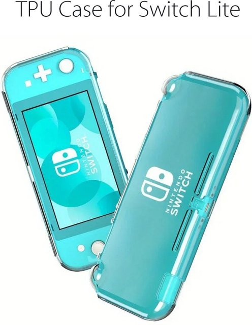 Transparente TPU-Schutzhülle für deine Nintendo Switch Lite – Stoßdämpfende Softshell-Schutzhülle in Kristallklar - Bild 1