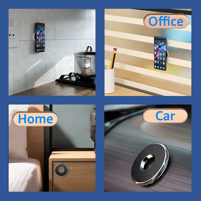 Magnetischer Autotelefonhalter aus Metall in Silber für iPhone, Xiaomi und Samsung mit starkem Magnet für GPS-Navigation - Bild 5